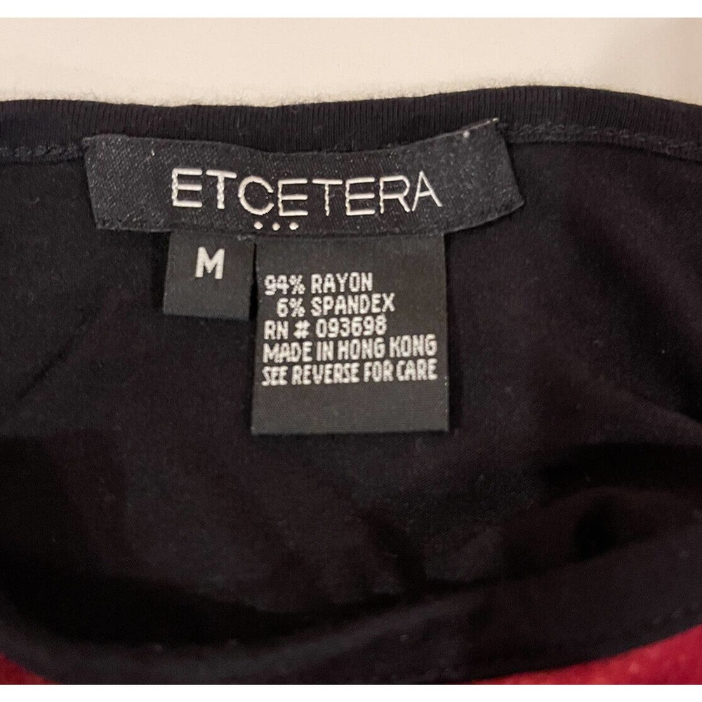 ETCETERA Womens Graphic Dancer Shirt Size Medium Unique Colorful 90s Classic - Picture 8 of 9